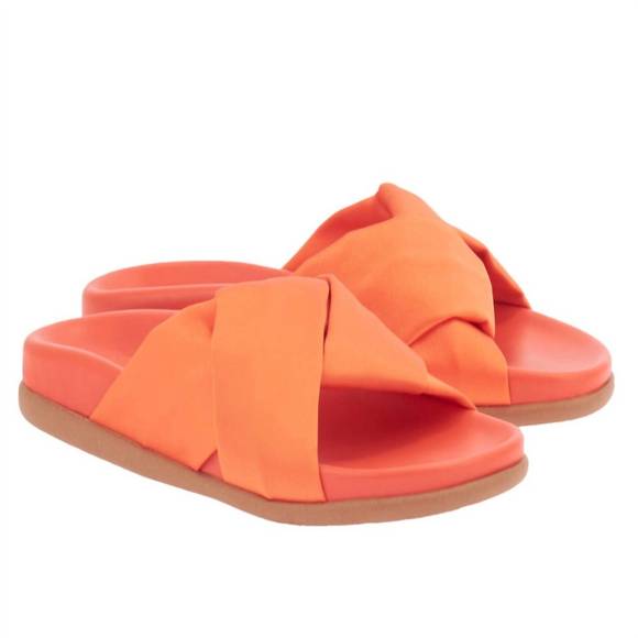 NEW ANCIENT GREEK SANDALS whitney footbed sandals in coral - Picture 1 of 1